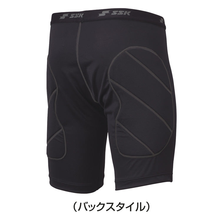 【2025モデル】SSK 野球 ジュニア用 スライディングパンツ パッド付き ファウルカップ収納式 少年野球 BSP005J こども キッズ Jr 子ども 小学生 スラパン アンダータイツ インナー ショーツ エスエスケイ