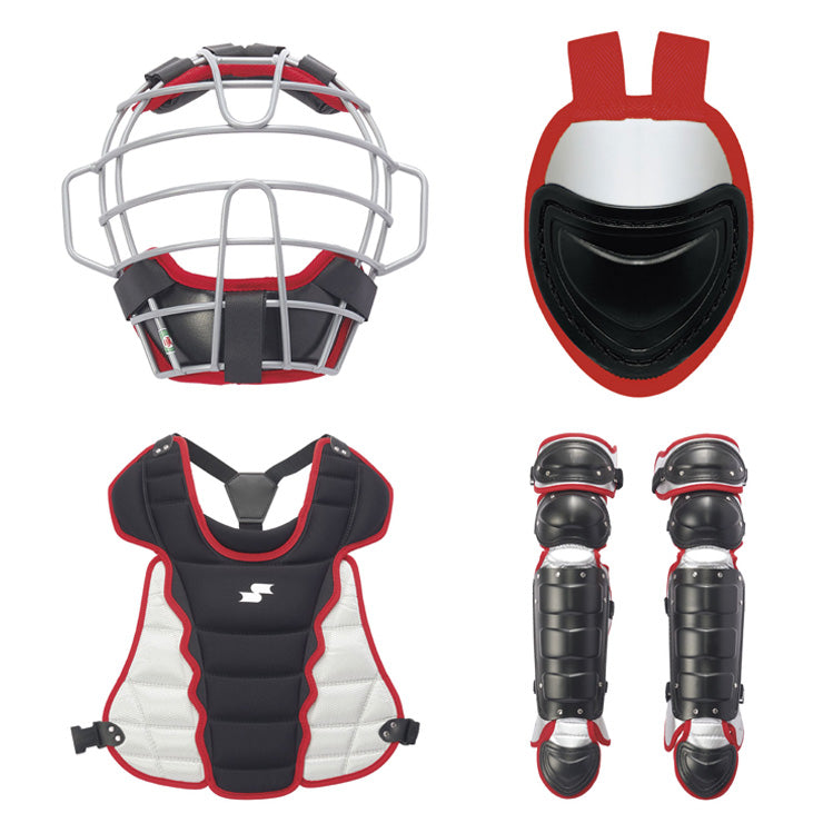 【2026モデル】SSK 少年軟式 少年ソフトボール キャッチャー防具 4点セット マスク プロテクター レガース スロートガード 少年野球 CGSET26JNS ジュニア こども 学童野球 軟式用 ソフト用 11インチ 捕手用 キャッチャー道具 一式 JSBBマーク JSAマーク エスエスケイ