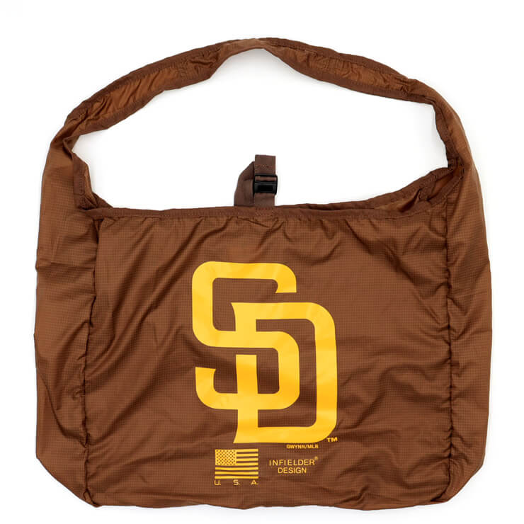 INFIELDER DESIGN×MLB ショルダー エコバッグ MLB SHOULDER ECOBAG MLB-183 ヤンキース メッツ パドレス 肩掛け ショルダーバッグ エコバッグ ランドリーバッグ お出かけ アウトドア