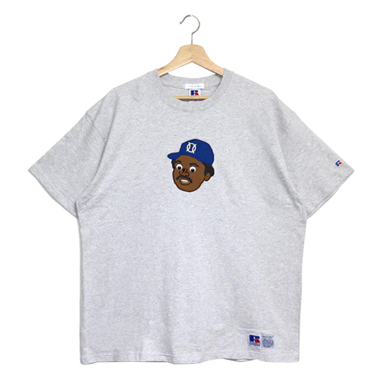 TAMANIWA×RUSSELL ラッセル Tシャツ 半袖 GOOGLY EYES S/S TEE メンズ 春用 夏用 大人 一般 野球 TR-1 普段着 ティーシャツ カジュアル ウェア 春物 夏物 おしゃれ タマニワ