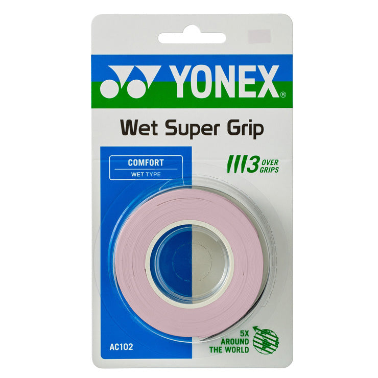 ヨネックス YONEX ウェット スーパーグリップ 3本入り テニス バドミントン グリップテープ ラケット用 AC102 yon25fw