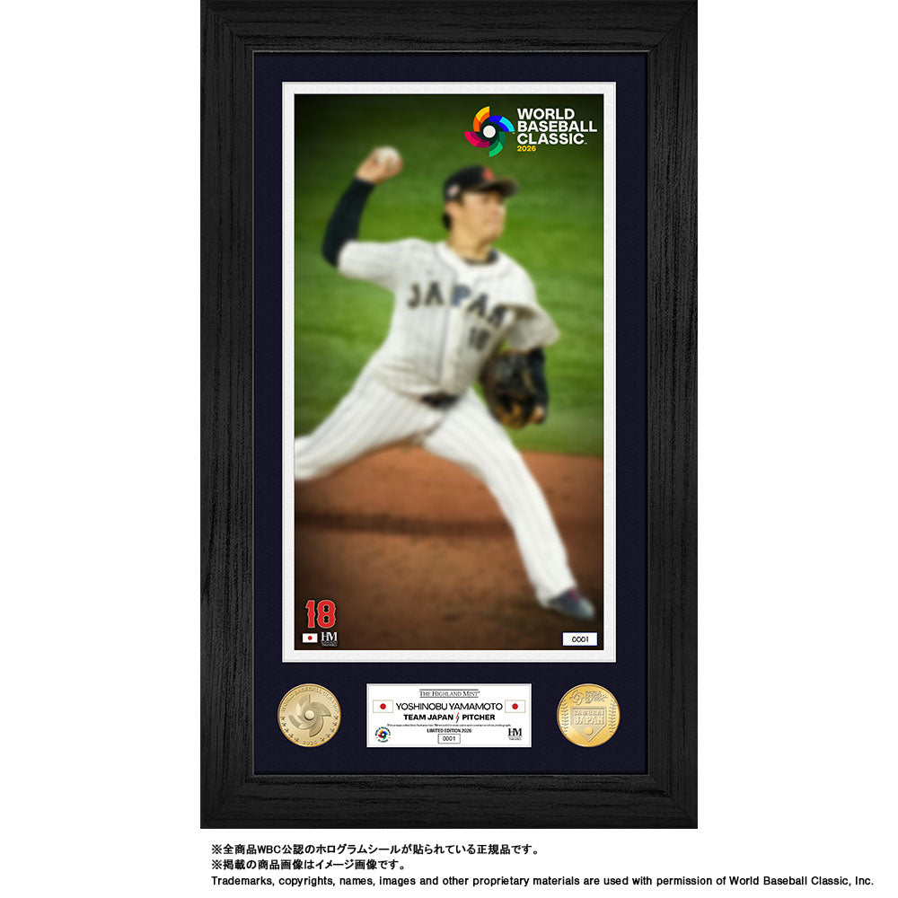 【予約】2026 World Baseball Classic 出場記念 山本由伸 ダブルコインフォトミント 記念グッズ 記念アイテム 山本 日本代表 グッズ ハイランドミント