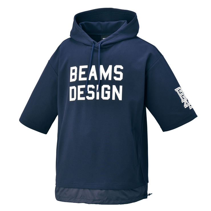 【2025モデル】ゼット バイ ビームス デザイン スウェットパーカー 半袖 メンズ 秋物 春物 BOS75103 ZETT by BEAMS DESIGN 野球 スポーツウェア トレーニングウェア スエット カジュアル 普段着 秋 春 zett 大きいサイズあり