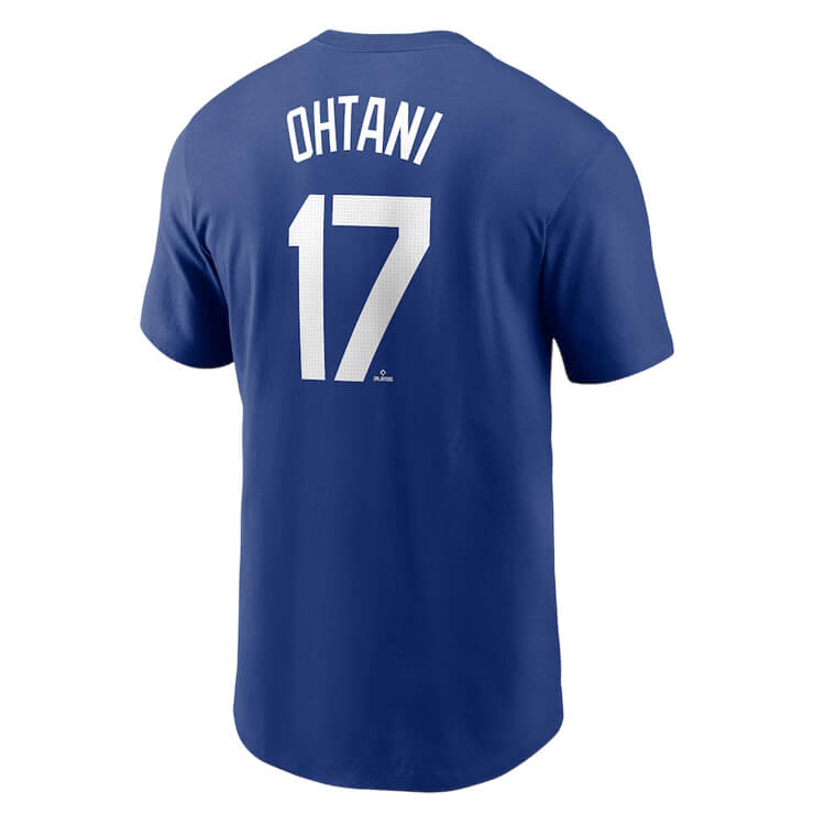 ナイキ 大谷翔平 ロサンゼルス・ドジャース ネーム&ナンバー 半袖 Tシャツ メンズ ユニセックス N199-4EW-LD9-01E 大谷選手 大谷 グッズ MLB メジャーリーグ nike