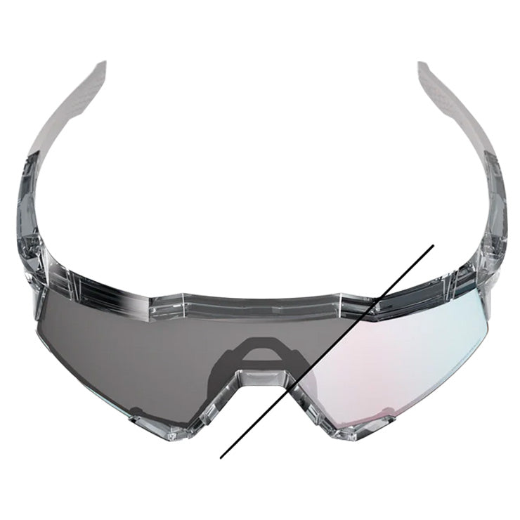 100%(ワンハンドレッド) スポーツサングラス スピードクラフト SPEED CRAFT 調光レンズ 専用ケース付 メンズ 60007-00034 メガネ 眼鏡 UVカット 紫外線 撥水 スポーツ 野球 陸上 テニス ゴルフ モトクロス サイクリング 自転車 ランニング ジョギング アウトドア