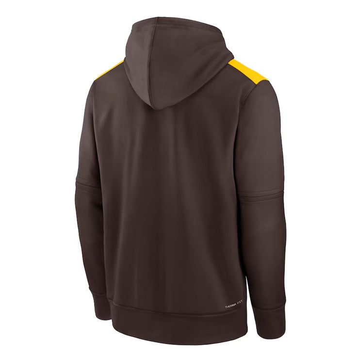 ナイキ サンディエゴ・パドレス 長袖 パーカー MLB オーセンティックコレクション San Diego Padres Brown Authentic Collection Performance Pullover Hoodie メンズ NAC3-917Z-PYP-N80 プルオーバー フーディー スウェット メジャーリーグ 公式アイテム nike