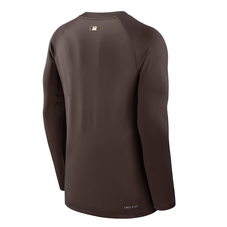 ナイキ サンディエゴ・パドレス 長袖 Tシャツ MLB オーセンティックコレクション Los Angeles Dodgers Brown Authentic Collection Game Time Raglan Performance Long Sleeve T-Shirt メンズ 013D-927Z-PYP-HHA ロンT メジャーリーグ 公式アイテム nike