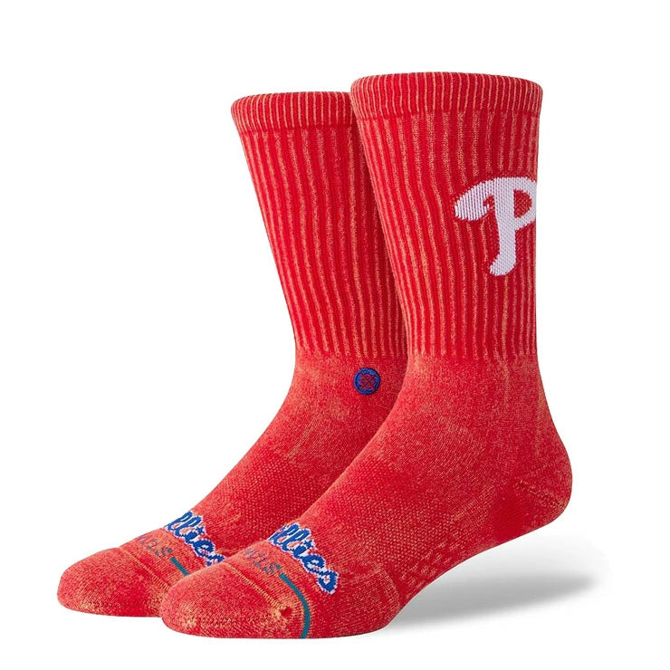 STANCE スタンス クルーソックス MLBチームカラー 1足入り すね丈 大人用 A556A24F カブス アストロズ ドジャース ヤンキース フィリーズ パドレス スポーツソックス 靴下 大人 一般 普段遣い カジュアル 通勤 通学 おしゃれ オシャレ かっこいい MLB メジャーリーグ