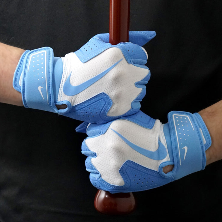 【2025モデル】ナイキ バッティンググローブ アルファ2.0 両手用 一般向け ホワイト×バロアブルー 大人 BA1201-116 バッティング手袋 バッティンググラブ 打者用手袋 草野球 練習 試合 ソフトボール NIKE