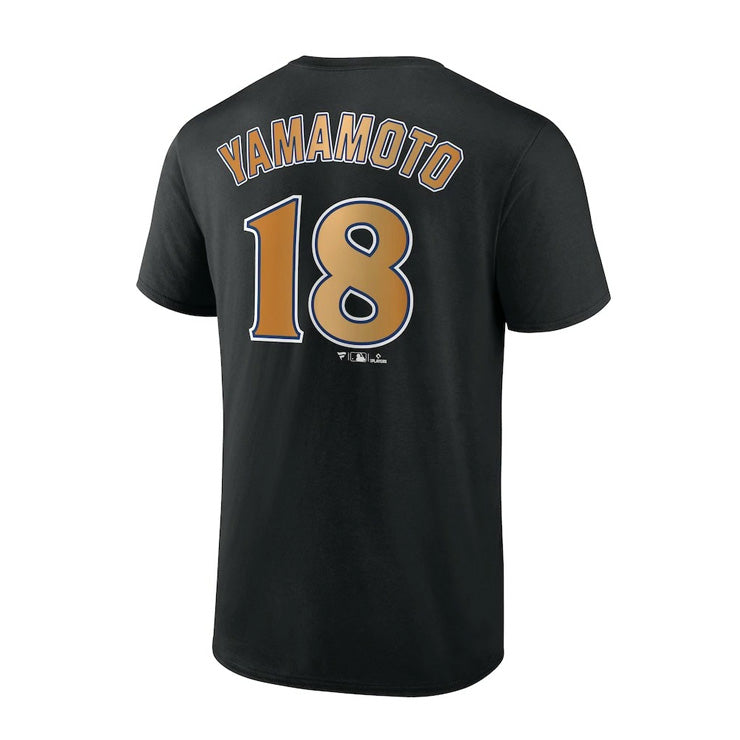 【予約販売】山本由伸 ワールドシリーズ2024 優勝記念 ネーム&ナンバー Tシャツ 半袖 大人 メンズ レディース ML0124FW172 ドジャース 山本 グッズ ウエア ウェア 半袖シャツ MLB メジャーリーグ 記念グッズ 記念アイテム ファナティクス Fanatics