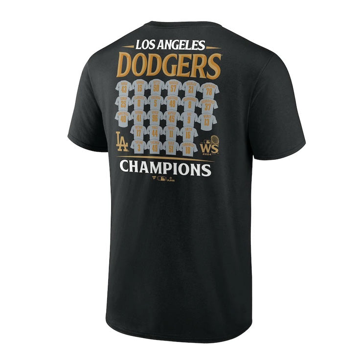 【予約販売】ロサンゼルス・ドジャース ワールドシリーズ2024 優勝記念 ロースター Tシャツ 半袖 大人 メンズ レディース ML0124FW194 ドジャース グッズ ウエア ウェア 半袖シャツ MLB メジャーリーグ 記念グッズ 記念アイテム ファナティクス Fanatics