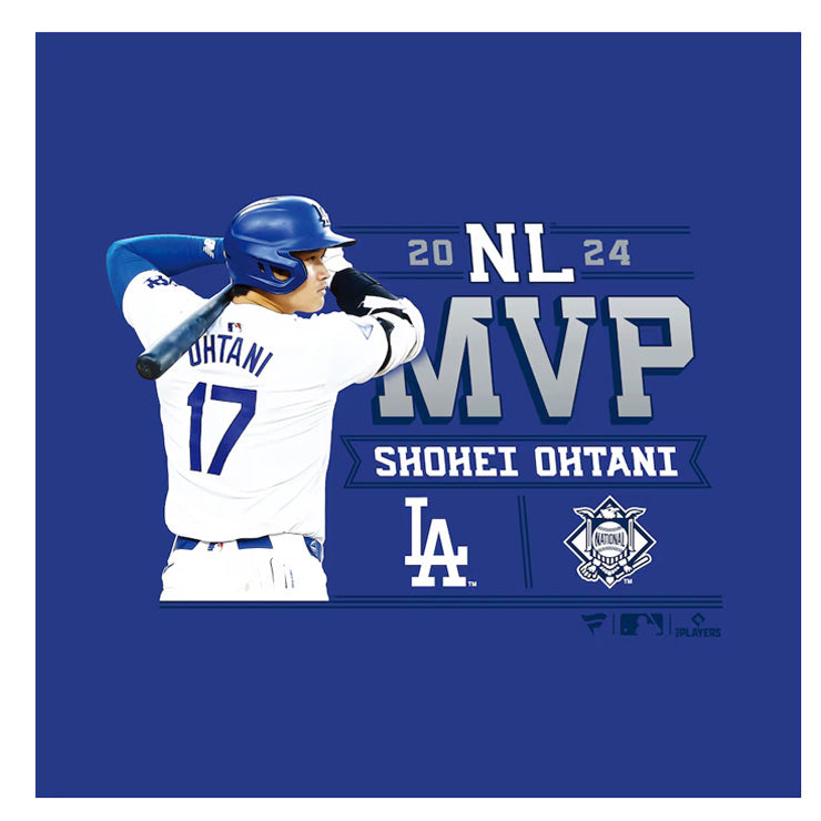 大谷翔平 2024 ナショナルリーグ MVP 受賞記念 Tシャツ 半袖 構え 大人 メンズ レディース ユニセックス ML0124FW75 ドジャース 大谷 グッズ ウエア ウェア 半袖シャツ MLB メジャーリーグ 記念グッズ 記念アイテム ファナティクス Fanatics