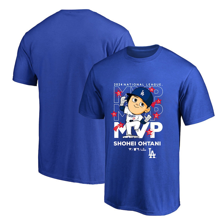 大谷翔平 2024 ナショナルリーグ MVP 受賞記念 Tシャツ 半袖 イラスト 大人 メンズ レディース ユニセックス ML0124FW77 ドジャース 大谷 グッズ ウエア ウェア 半袖シャツ MLB メジャーリーグ 記念グッズ 記念アイテム Fanatics