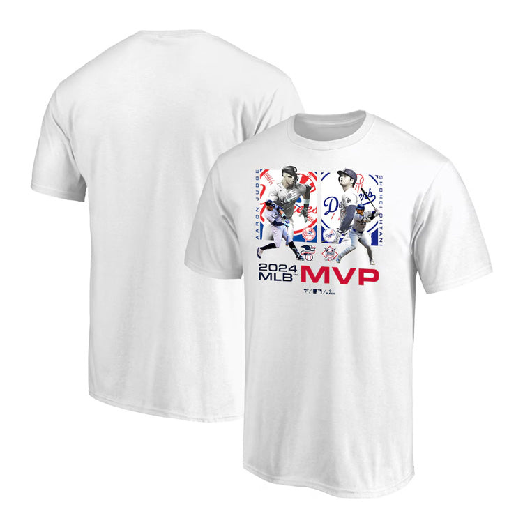 【予約販売】大谷翔平 × アーロン・ジャッジ 2024 MVP 受賞記念 Tシャツ 半袖 コラボ 大人 メンズ レディース ユニセックス  ML0124FW78 ドジャース ヤンキース 大谷 グッズ ウエア ウェア 半袖シャツ MLB メジャーリーグ 記念グッズ 記念アイテム  ファナティクス ...