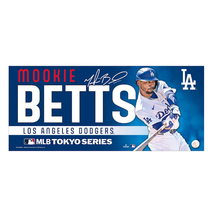 ムーキー・ベッツ MLB Tokyo Series 2025 フェイスタオル 応援タオル 34×78cm 東京シリーズ 開幕戦 ML1325SS01 スポーツタオル グッズ メジャーリーグ 記念グッズ 記念アイテム WinCraft
