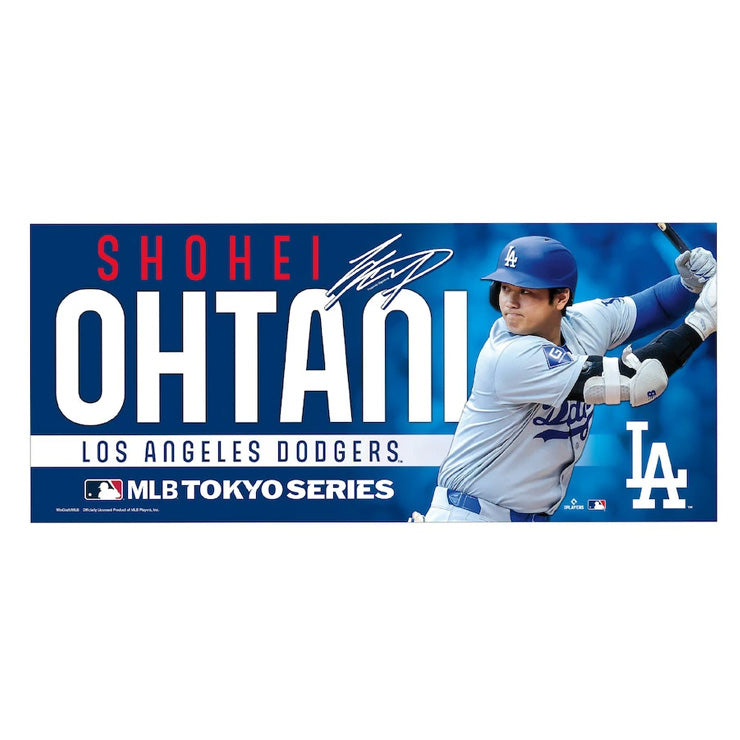 大谷翔平 MLB Tokyo Series 2025 フェイスタオル 応援タオル 34×78cm 東京シリーズ 開幕戦 ドジャース 510968 ML1325SS01 スポーツタオル グッズ メジャーリーグ 記念グッズ 記念アイテム WinCraft