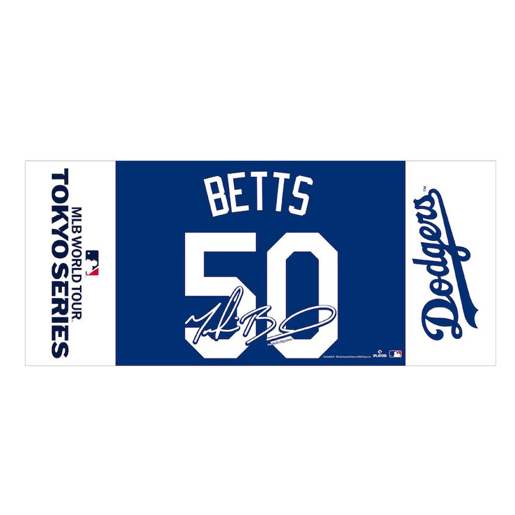 ムーキー・ベッツ MLB Tokyo Series 2025 フェイスタオル ネーム&ナンバー 応援タオル 34×78cm 東京シリーズ 開幕戦 ドジャース ML1325SS02 スポーツタオル グッズ メジャーリーグ 記念グッズ 記念アイテム WinCraft