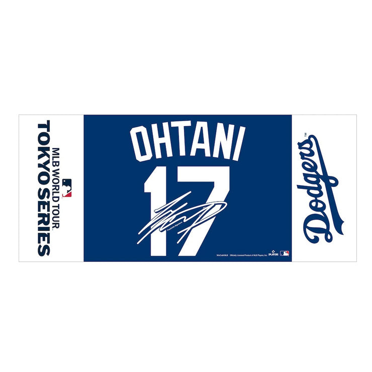 大谷翔平 MLB Tokyo Series 2025 フェイスタオル ネーム&ナンバー 応援タオル 34×78cm 東京シリーズ 開幕戦 ドジャース ML1325SS02 スポーツタオル グッズ メジャーリーグ 記念グッズ 記念アイテム WinCraft
