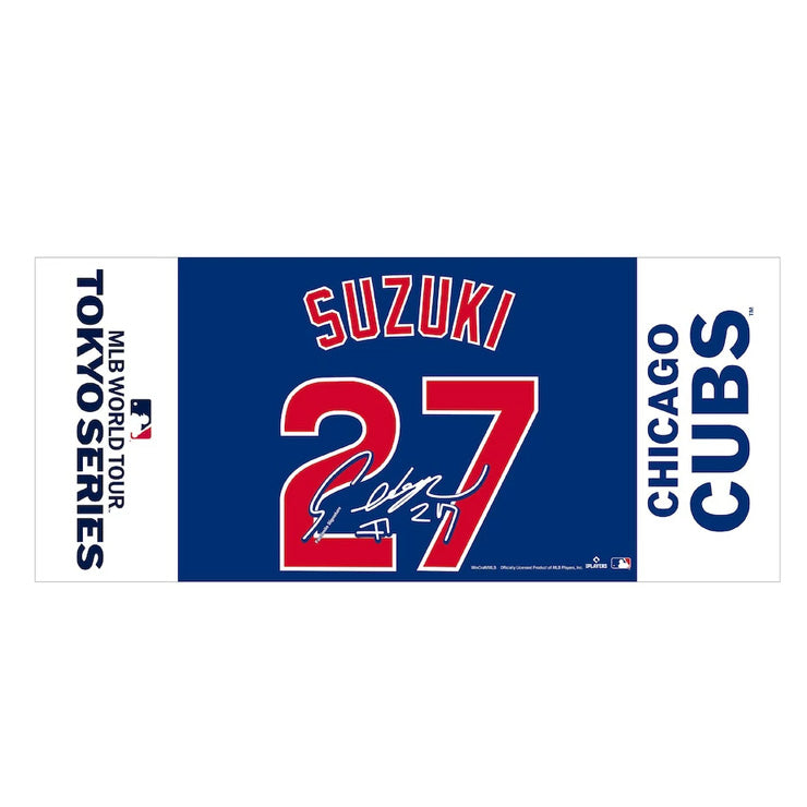 鈴木誠也 MLB Tokyo Series 2025 フェイスタオル ネーム&ナンバー 応援タオル 34×78cm 東京シリーズ 開幕戦 ドジャース ML1325SS02 スポーツタオル グッズ メジャーリーグ 記念グッズ 記念アイテム WinCraft
