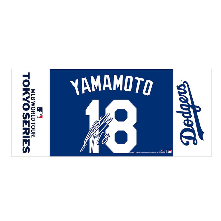 山本由伸 MLB Tokyo Series 2025 フェイスタオル ネーム&ナンバー 応援タオル 34×78cm 東京シリーズ 開幕戦 ドジャース ML1325SS02 スポーツタオル グッズ メジャーリーグ 記念グッズ 記念アイテム WinCraft