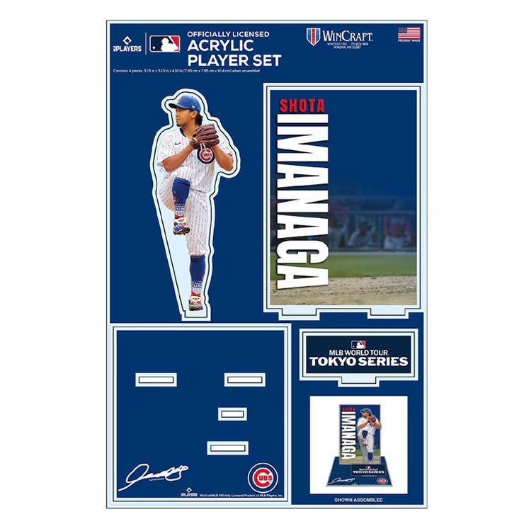 今永昇太 MLB Tokyo Series 2025 アクリルスタンド アクスタ 東京シリーズ 開幕戦 カブス ML1325SS08 グッズ メジャーリーグ 記念グッズ 記念アイテム WinCraft