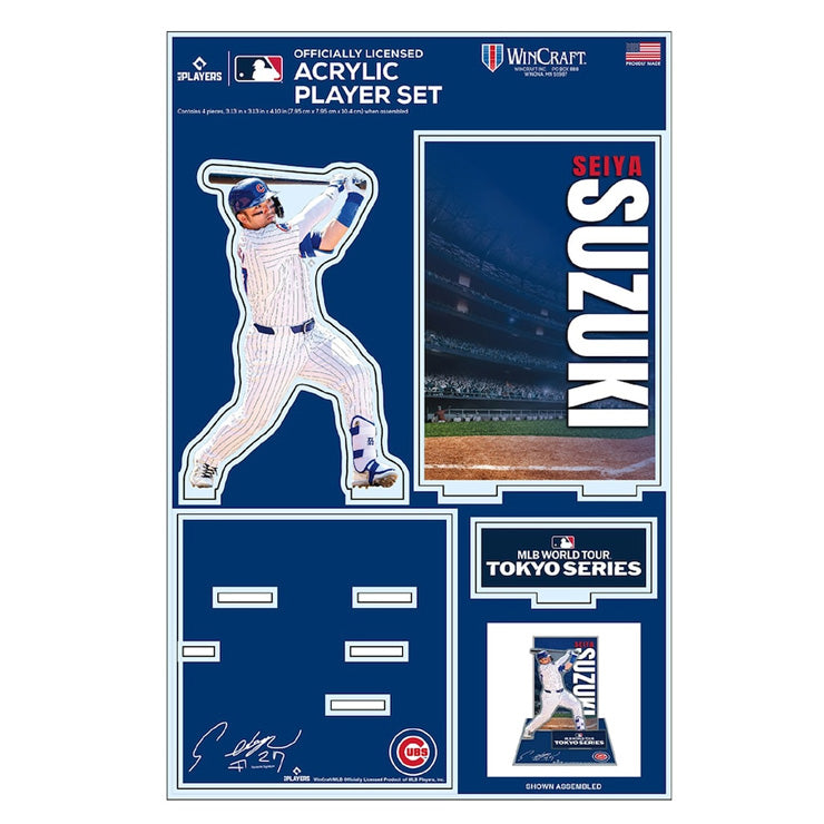 鈴木誠也 MLB Tokyo Series 2025 アクリルスタンド アクスタ 東京シリーズ 開幕戦 カブス ML1325SS09 グッズ メジャーリーグ 記念グッズ 記念アイテム WinCraft