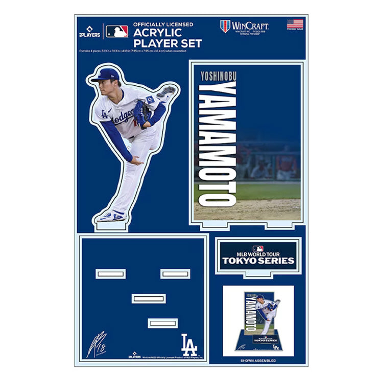 山本由伸 MLB Tokyo Series 2025 アクリルスタンド アクスタ 東京シリーズ 開幕戦 ドジャース ML1325SS10 グッズ メジャーリーグ 記念グッズ 記念アイテム WinCraft