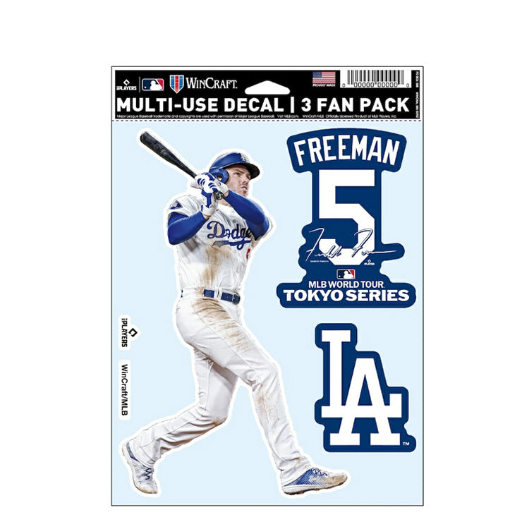 フレディ・フリーマン MLB Tokyo Series 2025 ファンデカール シール 3枚入り 東京シリーズ 開幕戦 ドジャース ML1325SS22 グッズ メジャーリーグ 記念グッズ 記念アイテム WinCraft