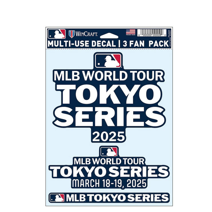 MLB Tokyo Series 2025 記念ロゴ ファンデカール シール 東京シリーズ 開幕戦 ドジャース ML1325SS29 グッズ メジャーリーグ 記念グッズ 記念アイテム WinCraft