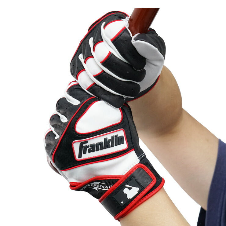 【限定プロモデル】フランクリン 限定 バッティンググローブ ポランコモデル POWERSTRAP 両手用 バッティング手袋 打者用手袋 大人