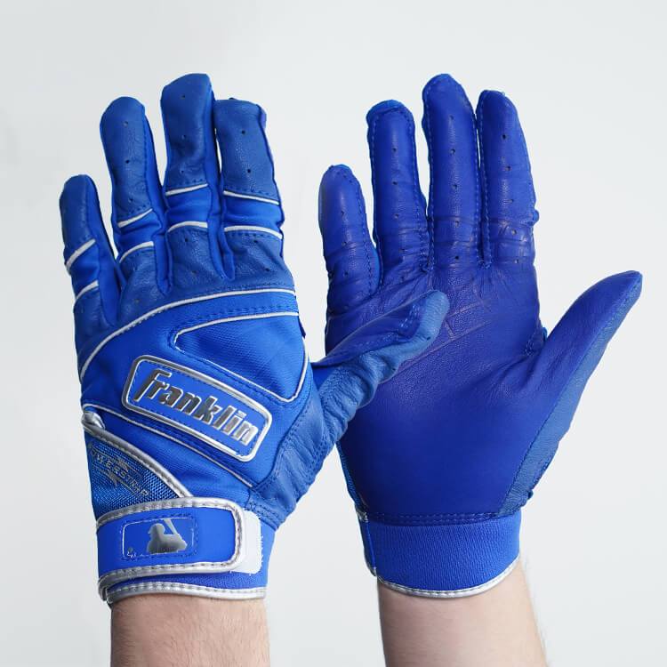 フランクリン バッティンググローブ 両手用 パワーストラップ クロムシリーズ 20490 20491 20492 20493 20494 バッティング手袋 打者用手袋 大人 一般 MLB メジャーリーグ メジャーリーガー 愛用 バッティンググラブ 黒 赤 白 紺 青 Franklin
