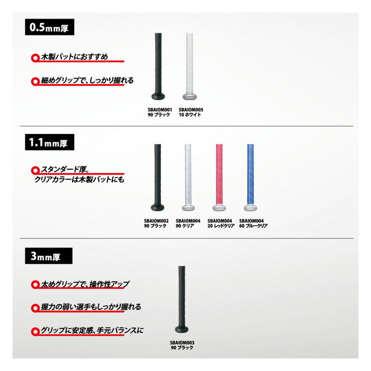 SSK 野球 イオミック グリップテープ バット用 SBAIOM001 エスエスケイ ssk23ss