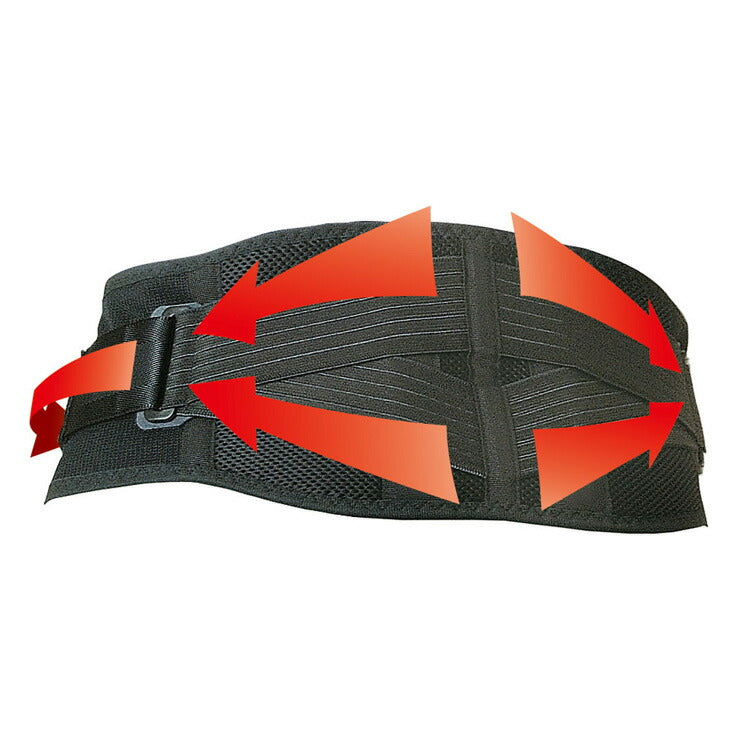マジコスポルト 腰用サポーター バックガードAIR ブラック L 242856 スポーツ 中山式産業
