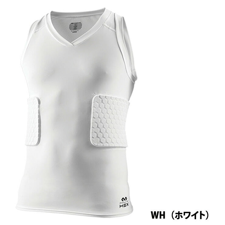 マクダビッド(McDavid) HEX V-タンク メッシュ ノースリーブシャツ インナーシャツ アンダーシャツ 脇腹 背骨 プロテクト 野球 テニス スポーツ マクダビ マグダビ M7963