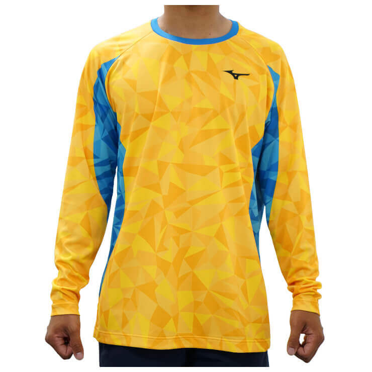 【スタンドインカスタム】ミズノ ロングTシャツ 長袖 メンズ ユニセックス 12JA2T7100 限定 オーダー オリジナル スポーツウェア トレーニングウェア 長袖シャツ ランニング ジョギング mizuno 大きいサイズ