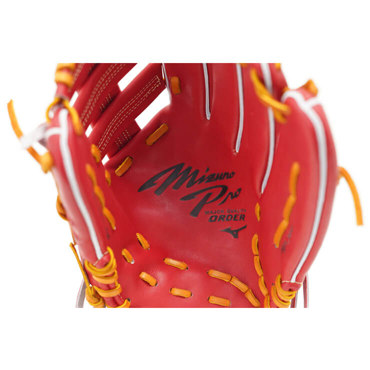 スタンドイン限定ミズノプロ 硬式 グローブ グラブ 外野手用 Mモデル サイズ16N HAGA JAPAN 右投げ用 左投げ用 BSSショップ限定 硬式用 高校生 硬式野球 大人 一般 硬式グローブ 硬式グラブ 波賀工場製 国産 日本製 オーダー 赤 mizuno pro あす楽