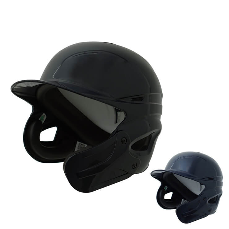 ミズノ 野球 硬式用 ヘルメット フェイスガード付き つや有り 高校野球