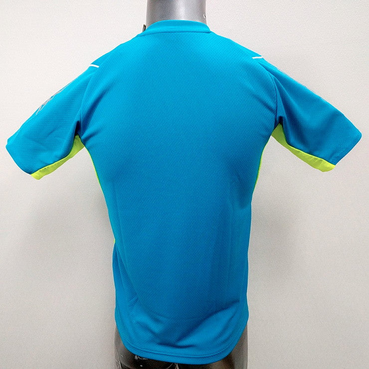 【アウトレット】Lサイズのみ アシックス(ASICS) サッカー 半袖 プラクティスシャツ XS6085 Tブルー(38) スポーツウェア トレーニングウェア 夏用 フットサル フットボール メンズ ユニセックス Tシャツ 練習シャツ 青