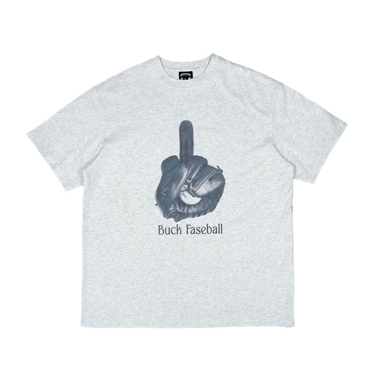 【2023モデル】グラブワークス 野球 半袖 Tシャツ BUCK FACEBALL T-SHIRTS メンズ レディース ユニセックス  GW23SSTS01GR 男性用 女性用 カジュアル スポカジ 普段着 おしゃれ gloveworks