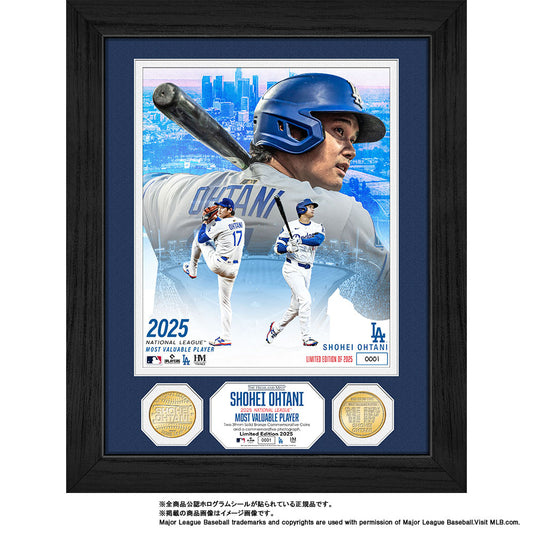 【予約】MLB ドジャース 大谷翔平 2025 NL MVP 受賞記念 ダブルコインフォトミント 記念品 記念グッズ 記念アイテム 大谷 グッズ ハイランドミント