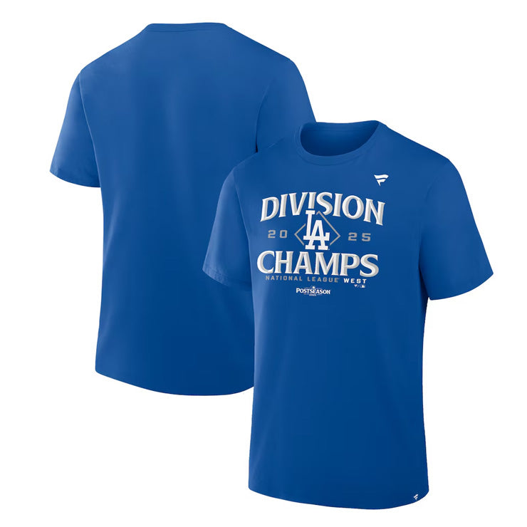 ドジャース 2025 NL西地区優勝記念 Tシャツ 半袖 ロッカールーム 大人 メンズ ユニセックス グッズ ウエア ウェア 半袖シャツ MLB メジャーリーグ 記念グッズ 記念アイテム ファナティクス Fanatics