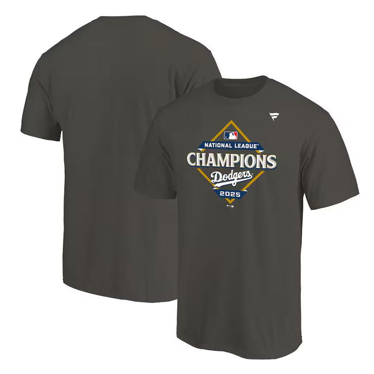 ドジャース 2025 ナショナルリーグ 優勝記念 Tシャツ 半袖 ロッカールーム リーグチャンピオン 大人 メンズ ユニセックス グッズ ウエア ウェア 半袖シャツ MLB メジャーリーグ 記念グッズ 記念アイテム ファナティクス Fanatics