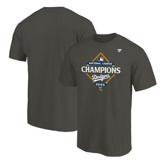 ドジャース 2025 ナショナルリーグ 優勝記念 Tシャツ 半袖 ロッカールーム リーグチャンピオン 大人 メンズ ユニセックス グッズ ウエア ウェア 半袖シャツ MLB メジャーリーグ 記念グッズ 記念アイテム ファナティクス Fanatics