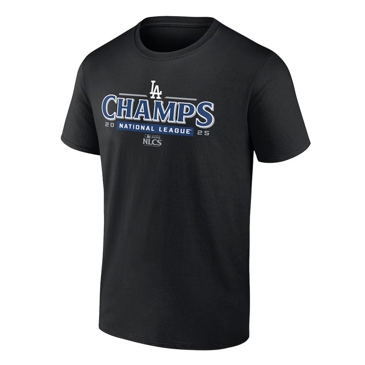 ドジャース 2025 ナショナルリーグ 優勝記念 ロースター Tシャツ 半袖 リーグチャンピオン 大人 メンズ ユニセックス グッズ ウエア ウェア 半袖シャツ MLB メジャーリーグ 記念グッズ 記念アイテム ファナティクス Fanatics