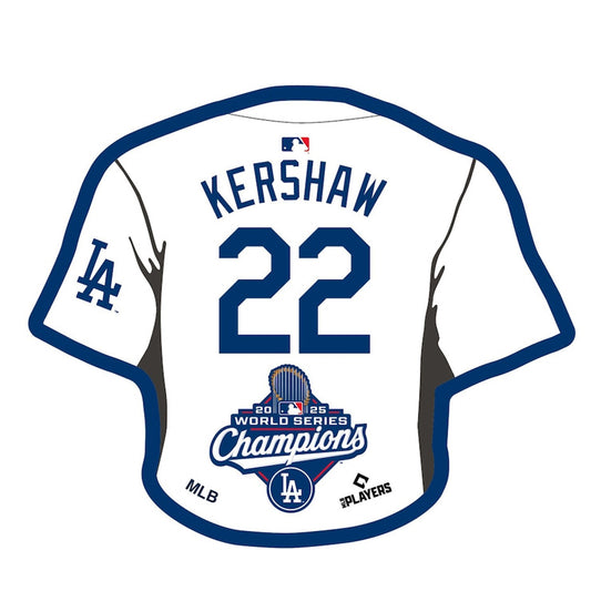 【予約販売】ドジャース クレイトン・カーショー 2025 ワールドシリーズ 優勝 ネームアンドナンバー マグネット グッズ カーショウ 記念グッズ 記念アイテム Wincraft ウィンクラフト