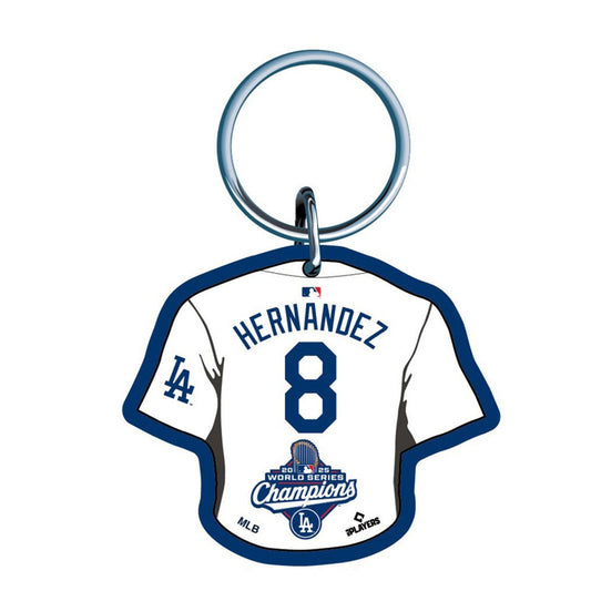 【予約販売】ドジャース キケ・ヘルナンデス 2025 ワールドシリーズ 優勝 ネームアンドナンバー キーリング キーホルダー グッズ 記念グッズ 記念アイテム Wincraft ウィンクラフト