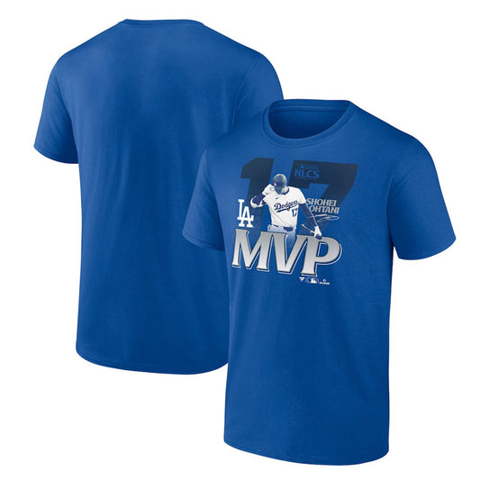 ドジャース 大谷翔平 2025 NLCS MVP Tシャツ 半袖 ナショナルリーグ 優勝決定シリーズ チャンピオンシップシリーズ 大人 メンズ ユニセックス グッズ ウエア ウェア 半袖シャツ MLB メジャーリーグ 記念グッズ 記念アイテム ファナティクス Fanatics