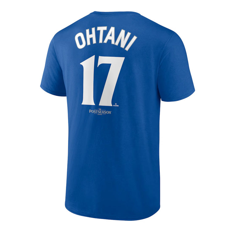 ドジャース 大谷翔平 2025 ワールドシリーズ 出場記念 ネーム＆ナンバー Tシャツ 半袖 大人 メンズ ユニセックス 大谷 グッズ ウエア ウェア 半袖シャツ MLB メジャーリーグ 記念グッズ 記念アイテム ファナティクス Fanatics