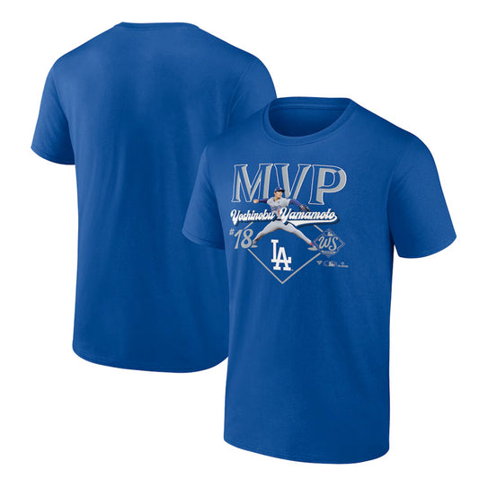 【予約販売】ドジャース 山本由伸 2025 ワールドシリーズ MVP Tシャツ 半袖 大人 メンズ ユニセックス 山本 グッズ ウエア ウェア 記念グッズ 記念アイテム ファナティクス Fanatics