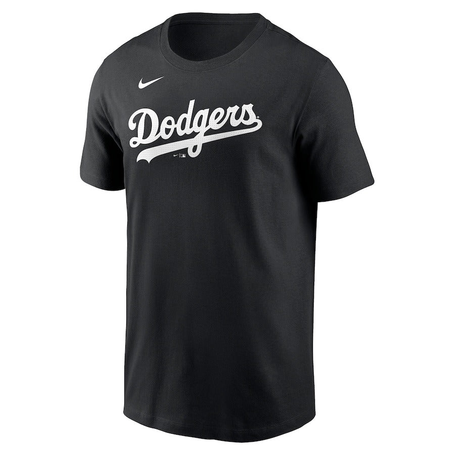 ナイキ 大谷翔平 ドジャース 半袖 Tシャツ 並行輸入品 Los Angeles Dodgers Shohei Ohtani Nike Black  2024 Fuse Name & Number T-Shirt メンズ 大谷選手 大谷 グッズ ファングッズ 直輸入 アメリカ輸入 